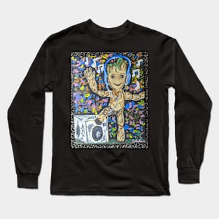 dancing groot Long Sleeve T-Shirt